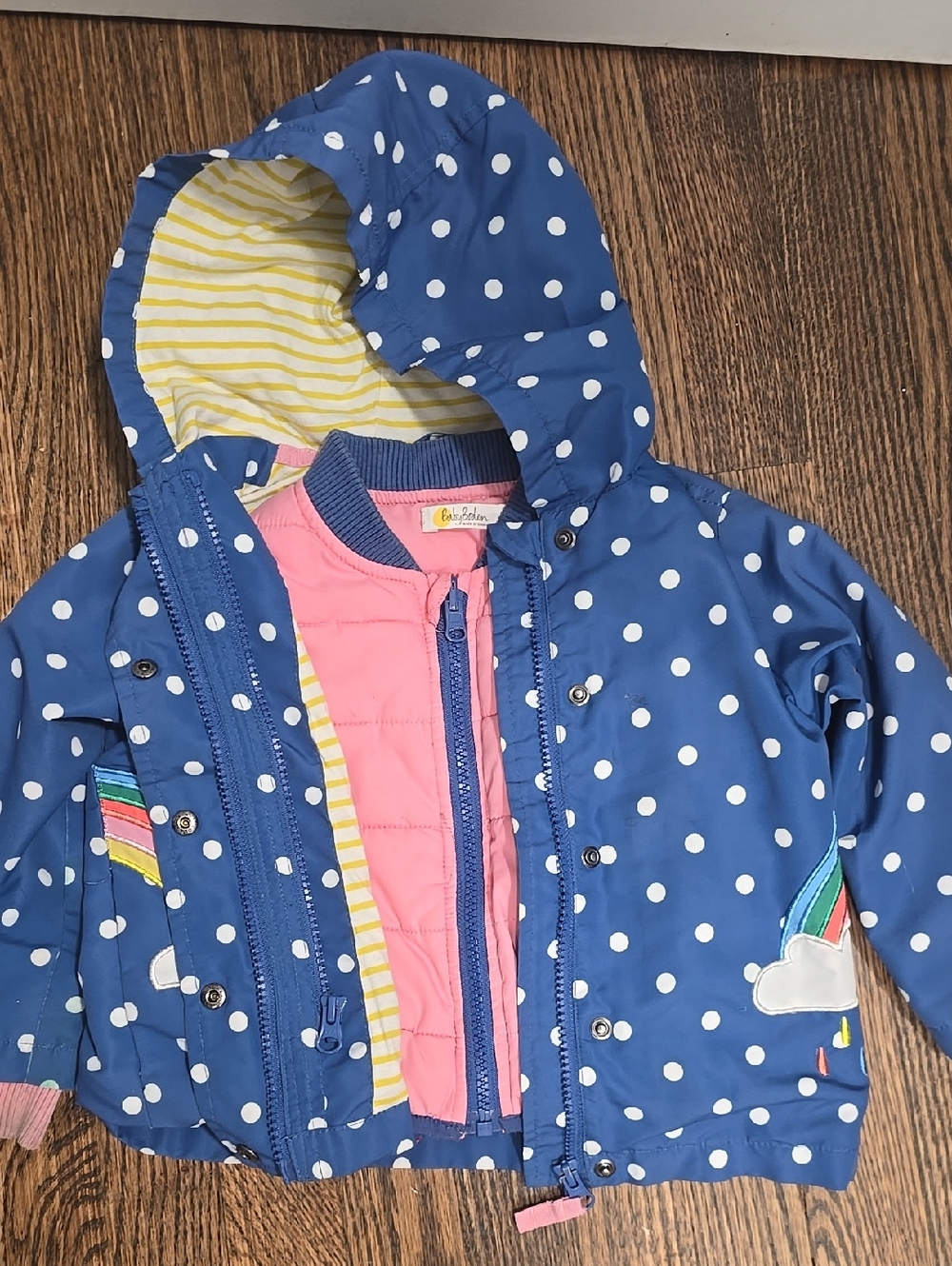 BABY BODEN 3 In 1 Printed Raincoat